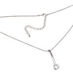 Kette Schlagenkette mit Solitaire Anhänger Brillant Diamant in verschiedenen Farben von scarlet bijoux
