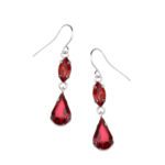 Ohrring in verschiedenen Farben Höhe ca. 3 cm von scarlet bijoux