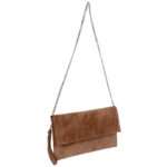 Clutch Tasche Unterarmtasche Abendtasche Umhängetasche aus echtem Wildleder | Damen Handtasche; 31 x 17 x 1 cm von scarlet bag