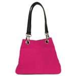 Clutch Tasche Unterarmtasche Abendtasche Umhängetasche aus echtem Wildleder | Damen Handtasche; 26 x 19 x 12 cm von scarlet bag