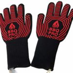 Grillhandschuh »BBQ PRO Premium«; 1 Paar (2 Stück) 5-Fingerhandschuhe; bis 500°C hitzebeständig; mit Aramidfasern; zum Grillen, Backen, Kochen etc. von scarlet kitchen