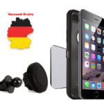 KFZ-Handyhalterung »Puck Flex« mit Kugelgelenk für Lüftungsgitter; stabile Befestigung an den Stegen zwischen den Schlitzen; Universal-Autohalterung mit Magnet für alle Smartphones von scarlet car