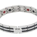 Magnetarmband »forza lucida« aus medizinischem Edelstahl und extra starken 3000 Gauß Magneten von scarlet health
