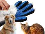 Fellpflegehandschuh »Gentle Touch 2-in-1« doppelseitig SamtNoppen; Samt: Entfernen loser TierhaareNoppen: Massagebürste von scarlet pet – Bild 5