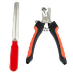 Krallenpflege-Set »Petty« aus Krallenschere mit Schutzvorrichtung und Nagelfeile; aus rostfreiem Edelstahl; für Haustiere wie Katzen, Hunde, Kaninchen von scarlet pet