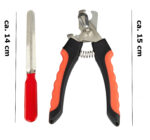 Krallenpflege-Set »Petty« aus Krallenschere mit Schutzvorrichtung und Nagelfeile; aus rostfreiem Edelstahl; für Haustiere wie Katzen, Hunde, Kaninchen von scarlet pet – Bild 6