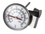 Milchthermometer »Professionale« Edelstahl-Thermometer zur Temperaturkontrolle beim Aufschäumen von Milch für perfekten Milchschaum mit Clip zur Befestigung am Milchkannen-Rand von scarlet espresso