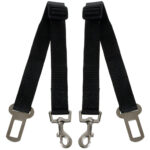 KFZ-Hundegurt »Secure III« 2 x Sicherheitsgurt zum Anschnallen von Hunden im Auto; elastischer Dämpfer/Ruckabsorber; einstellbare Länge; mit Karabinerhaken von scarlet pet