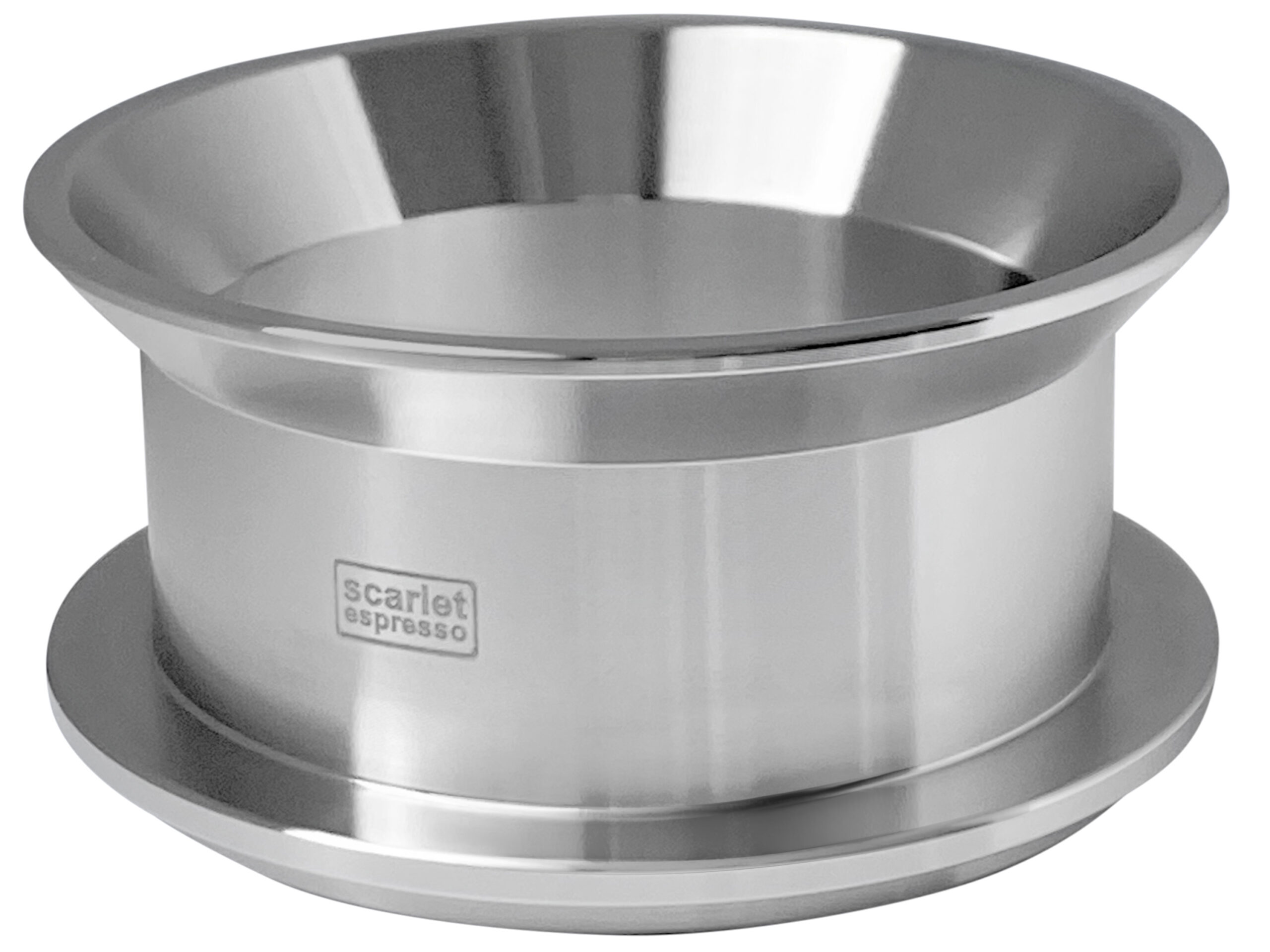 9902489900a.jpg Präzisions-Trichter »Barista Cono Forte 58 mm« aus Edelstahl für Siebträger, Dosing Funnel Fülltrichter für Kaffeemehl von scarlet espresso – Bild 1