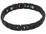 Magnetarmband »forza nero« mit Sicherheitsverschluß und extra starken 3000 Gauß Neodym Magneten von scarlet health