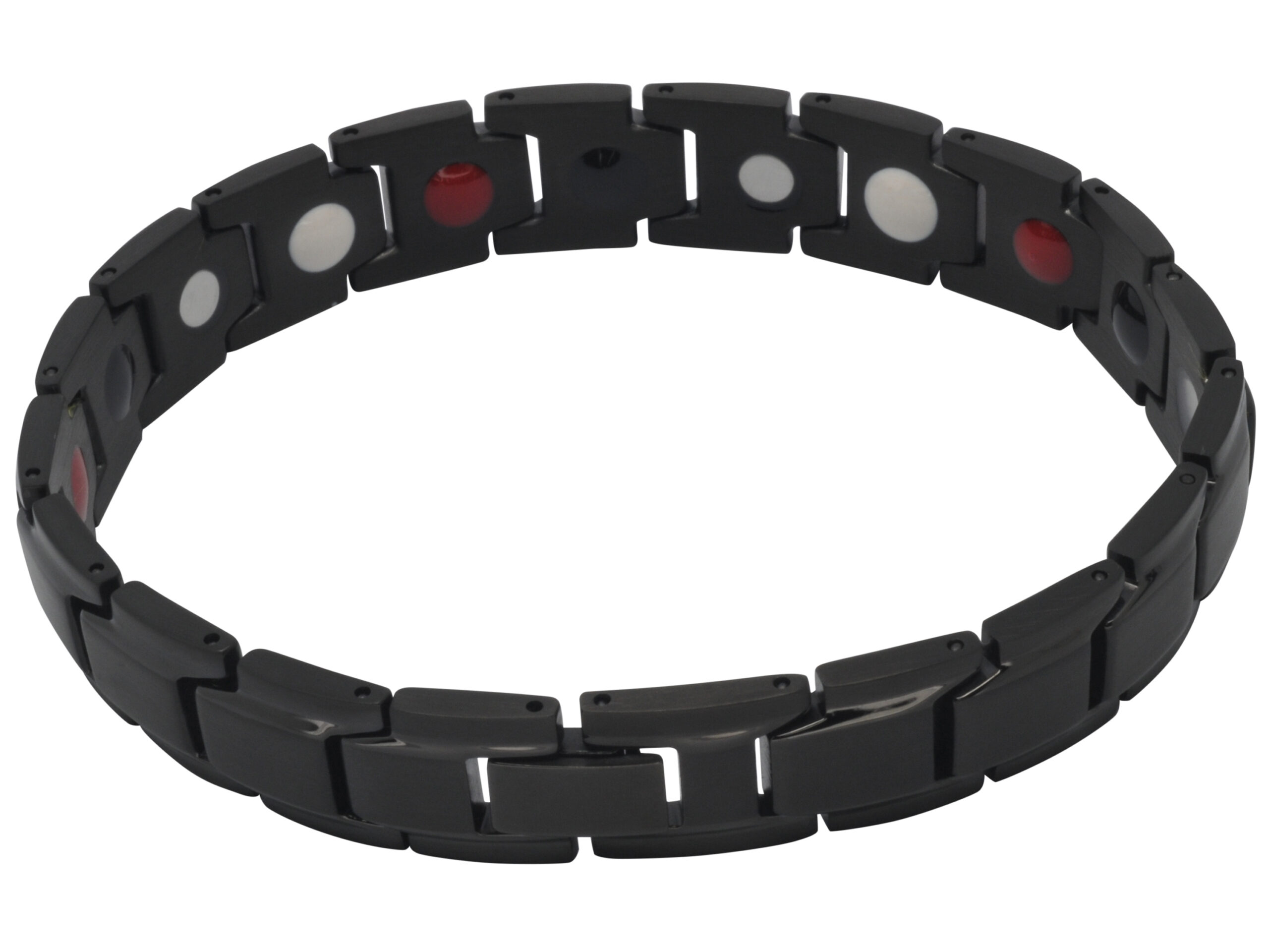 9902541000a.jpg Magnetarmband »forza nero« mit Sicherheitsverschluß und extra starken 3000 Gauß Neodym Magneten von scarlet health – Bild 1