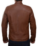 Herren-Lederjacke »Classic Rider« mit 2 Brusttaschen; feinstes Leder; klassisch Vintage Retro Motorrad; Farbe: Cognac von GIL – Bild 4