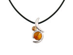 Kette mit Anhänger in verschiedenen Farben von scarlet bijoux – Bild 2