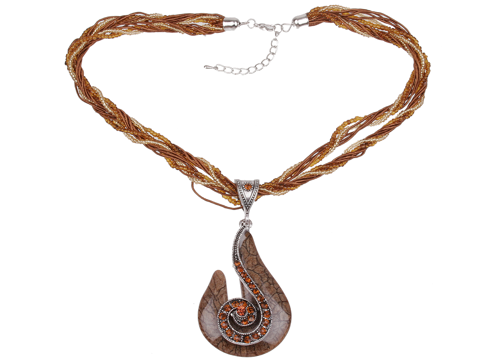 0032201300.jpg Kette mit Anhänger in verschiedenen Farben von scarlet bijoux – Bild 1