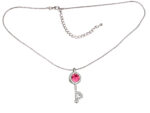 Kette Schlangenkette mit Anhänger Schlüsselanhänger Strass in verschiedenen Farben, ca. 19x11 cm von scarlet bijoux – Bild 3