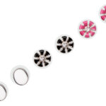 Ohrring Blumen Floral in verschiedenen Farben von scarlet bijoux
