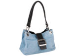 Umhängetasche aus echtem Wildleder; Damen Handtasche Tasche Henkeltasche; 25 x 15,5 x 12 cm von scarlet bag