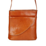 Umhängetasche aus echtem Leder | Damen Handtasche Tasche Henkeltasche; 18,5 x 17,5 x 7 cm von scarlet bag