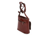 Umhängetasche aus echtem Leder | Damen Handtasche Tasche Henkeltasche; 18,5 x 17,5 x 7 cm von scarlet bag – Bild 6