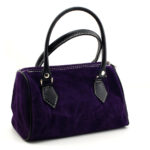 Umhängetasche aus echtem Wildleder | Damen Handtasche Tasche Henkeltasche; 25 x 14 x 10 cm von scarlet bag