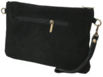 Clutch Tasche Unterarmtasche Abendtasche Umhängetasche aus echtem Wildleder | Damen Handtasche; 28 x 19 x 1 cm von scarlet bag