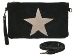 Clutch Tasche Unterarmtasche Abendtasche Umhängetasche aus echtem Wildleder | Damen Handtasche; 28 x 19 x 1 cm von scarlet bag – Bild 3
