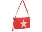 Clutch Tasche Unterarmtasche Abendtasche Umhängetasche aus echtem Wildleder | Damen Handtasche; 28 x 19 x 1 cm von scarlet bag – Bild 5