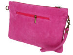 Clutch Tasche Unterarmtasche Abendtasche Umhängetasche aus echtem Wildleder | Damen Handtasche; 28 x 19 x 1 cm von scarlet bag – Bild 9