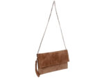 Clutch Tasche Unterarmtasche Abendtasche Umhängetasche aus echtem Wildleder | Damen Handtasche; 31 x 17 x 1 cm von scarlet bag