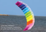 Zweileiner Lenkdrachen »Rainbow II« mit Leine für 30 m Abstand; Größe: ca. 50 x 120 cm; Lenkmatte/Flugdrachen in Regenbogenfarben von scarlet play