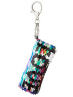 Taschenanhänger bzw. Schlüsselanhänger »Love« mit Besatz aus zweifarbigen Wende-Pailletten; ca. 16 x 3,5 cm von scarlet bijoux