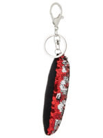 Taschenanhänger bzw. Schlüsselanhänger »Love« mit Besatz aus zweifarbigen Wende-Pailletten; ca. 16 x 3,5 cm von scarlet bijoux – Bild 6