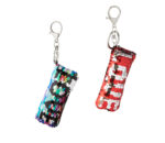 Taschenanhänger bzw. Schlüsselanhänger »Love« mit Besatz aus zweifarbigen Wende-Pailletten; ca. 16 x 3,5 cm von scarlet bijoux – Bild 4