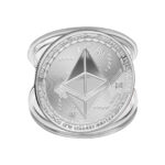 Münze »Ethereum«; massiver Stahl mit Edelmetallauflage (z.B. 24-Karat Gold, Silber, Kupfer); Sammlerstück mit Schutzhülle; Crypto Currency zum Anfassen von scarlet gifts – Bild 10