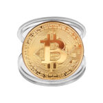Münze »Bitcoin Extra Heavy« aus schwerem Messing; massiv mit Edelmetallauflage (z.B. 24-Karat Gold, Silber, Kupfer); Sammlerstück mit Schutzhülle; Crypto Currency zum Anfassen von scarlet gifts – Bild 8