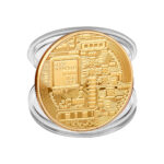 Münze »Bitcoin Extra Heavy« aus schwerem Messing; massiv mit Edelmetallauflage (z.B. 24-Karat Gold, Silber, Kupfer); Sammlerstück mit Schutzhülle; Crypto Currency zum Anfassen von scarlet gifts – Bild 9