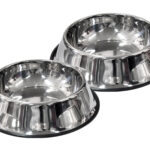 Hundenapf »Bowl« mit Rutschsicherung; Edelstahl mit Gummirand; für Wasser oder Futter; in diversen Größen; einzeln oder Paar von scarlet pet