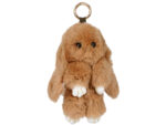 Taschenanhänger bzw. Schlüsselanhänger »Hase« aus echtem Fell; ca. 22 x 13 cm; für Freunde von Kaninchen oder Hasen von scarlet bijoux – Bild 5