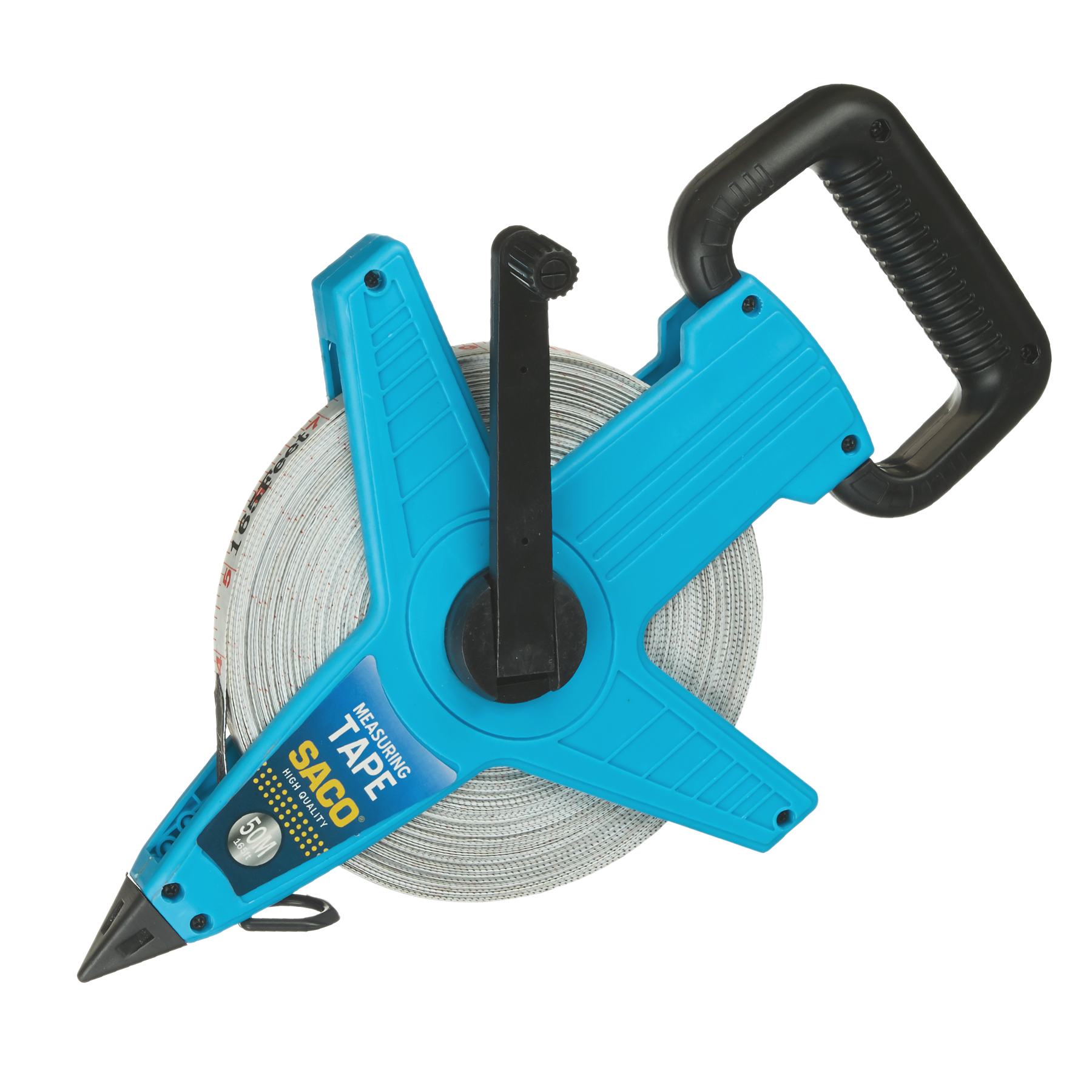 9902139950a.jpg Maßband »Professional« mit 50 m Länge x 13 mm Breite; glasfaserverstärktes Rollmaßband; doppelseitig markiert; mit Öse und Handkurbel von scarlet tools – Bild 1