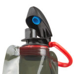 faltbare Trinkflasche »Compact« (600 ml); Set mit 4 Flaschen; BPA-frei; flexibel, rollbar, zusammenklappbar, wiederverwendbar von scarlet sport – Bild 4