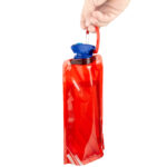 faltbare Trinkflasche »Compact« (600 ml); Set mit 4 Flaschen; BPA-frei; flexibel, rollbar, zusammenklappbar, wiederverwendbar von scarlet sport – Bild 5