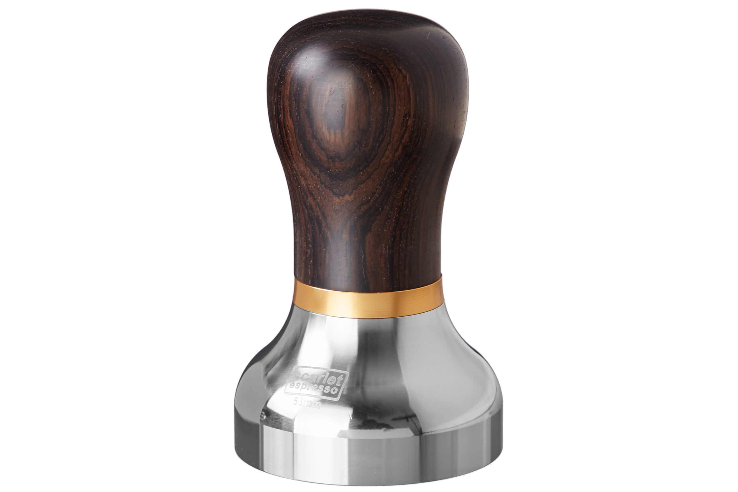9902221053.jpg Tamper »Vittoria« für Barista; mit ergonomischem Griff aus Edelholz und präzisionsgefertigter, hochglanzpolierter Edelstahlbasis von scarlet espresso – Bild 1