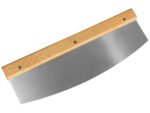 Pizzamesser »Rapido« Pizzacutter, Wiegemesser mit scharfer Klinge aus rostfreiem Edelstahl 32cm mit Holzgriff, schnelles und sauberes Schneiden, XXL, mit Klingenschutz von scarlet kitchen
