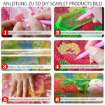 5D DIY Diamant-Malerei "Katze" Painting Groß Kristall Strass Stickerei handgemachtes Klebebild Geschenk von scarlet play – Bild 6