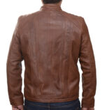 Herren-Lederjacke »Slick Rider« mit Brusttasche; feinstes Leder; klassisch Vintage Retro Motorrad; Farbe: Cognac von GIL – Bild 4