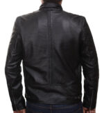 Herren-Lederjacke »Free Rider« mit 2 Brusttaschen; feinstes Leder; klassisch Vintage Retro Motorrad; Farbe: Schwarz von GIL – Bild 3