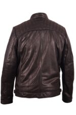 Herren-Lederjacke »Tough Rider« mit 2 Brusttaschen; feinstes Leder; klassisch Vintage Retro Motorrad; Farbe: Schwarz von GIL – Bild 5