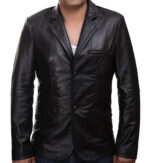 Herren-Lederjacke »Elegant Rider« mit Einsteck-Brusttasche; feinstes Leder; klassisch Vintage Retro Motorrad; Farbe: Schwarz von GIL