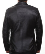 Herren-Lederjacke »Elegant Rider« mit Einsteck-Brusttasche; feinstes Leder; klassisch Vintage Retro Motorrad; Farbe: Schwarz von GIL – Bild 3
