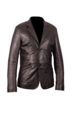 Herren-Lederjacke »Elegant Rider« mit Einsteck-Brusttasche; feinstes Leder; klassisch Vintage Retro Motorrad; Farbe: Schwarz von GIL – Bild 4
